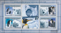 Guinea-Bissau 3562-3565 Sheetlet (complete. Issue) Unmounted Mint / Never Hinged 2007 Polarjahr, Penguins, Eisbären - Guinée-Bissau