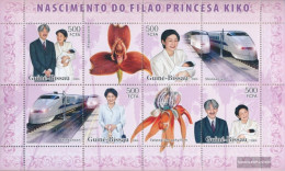 Guinea-Bissau 3441-3444 Sheetlet (complete. Issue) Unmounted Mint / Never Hinged 2006 Princess Kiko, Orchids, Japanese.  - Guinée-Bissau