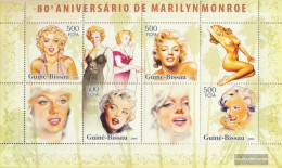 Guinea-Bissau 3426-3429 Sheetlet (complete. Issue) Unmounted Mint / Never Hinged 2006 80. Birthday Marilyn Monroe - Guinée-Bissau