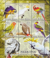 Guinea-Bissau 3244-3249 Sheetlet (complete. Issue) Unmounted Mint / Never Hinged 2005 Parrots - Guinea-Bissau