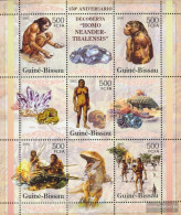 Guinea-Bissau 3149-3153 Sheetlet (complete. Issue) Unmounted Mint / Never Hinged 2005 Neandertaler, Minerals - Guinée-Bissau
