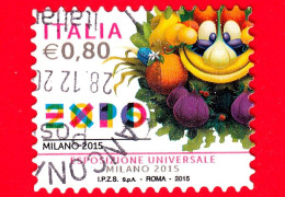 ITALIA - Usato - 2015 - Expo Milano 2015 - Logo E Mascotte - 0,80 - 2011-20: Usati