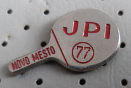 Table Tennis Tournament JPI Novo Mesto 1977 Slovenia Ex YUgoslavia Pin - Tischtennis