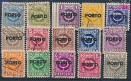 Österreich P189-P203 (kompl.Ausg.) Gestempelt 1946 Portomarken (10405033 - Gebruikt