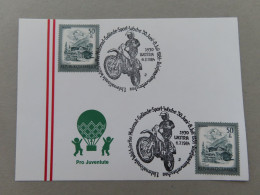 Österreich Pro Juventute - Mit Sonderstempel 6. 7. 1984 Weitra, 1.Int. Waldviertler Motorad Gelände Sport Woche(Nr.1297) - Autres & Non Classés