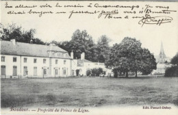 BAUDOUR .- Propriété Du Prince De Ligne. Carte Peu Courante. - Saint-Ghislain