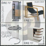 Ireland 2145-2148 Block Of Four (complete Issue) Unmounted Mint / Never Hinged 2015 Eileen Gray - Nuevos