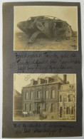 FRANCE Photos Char Villers-Guislain Bataille De Cambrai , Mairie Maretz Soldats 59 Nord Photo Guerre 1914-1918 WW1 - Krieg, Militär