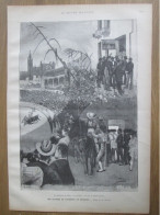 1884  La Course Des Taureaux En ESPAGNE   Toreador  Arene  TORO - Estampas & Grabados