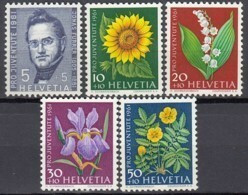 SCHWEIZ  742-746,  Postfrisch **, Pro Juventute 1961, Wiesen- Und Gartenblumen - Unused Stamps