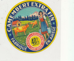 GG 423 / ETIQUETTE FROMAGE  CAMEMBERT  LAITERIE DU COUSERANS  SAINT GIRONS  (ARIEGE ) - Kaas