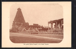 AK Tanjore, Grosser Schiwa-Tempel  - Inde