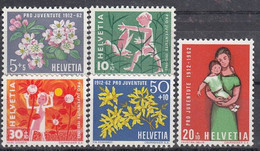 SCHWEIZ  758-762, Postfrisch **, Pro Juventute 1962, 50 Jahre Pro Juventute - Gebruikt