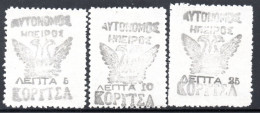 3033.GREECE,ALBANIA,NORTH EPIRUS.1914 KORYTSA UNOFFICIAL ISSUE,WITHOUT GUM AS ISSUED - Epirus & Albania