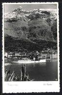 AK Makarska, Panorama Mit Dampfer  - Kroatië