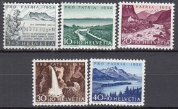 SCHWEIZ  597-601, Postfrisch **, Pro Patria: Seen Und Wasserläufe 1954 - Unused Stamps