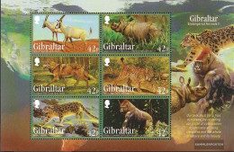 Gibraltar Block109 (complete Issue) Unmounted Mint / Never Hinged 2012 Affected Species - Gibraltar