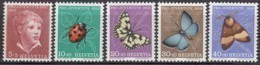 SCHWEIZ  575-579,  Postfrisch **, Pro Juventute 1952, Insekten - Ongebruikt