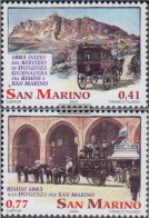 San Marino 2103-2104 (complete Issue) Unmounted Mint / Never Hinged 2003 Postkutschenlinie - Ongebruikt