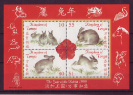 Océanie - Tonga - BLF - 1999 - The Year Of The Rabbit - 7196 - Tonga (1970-...)