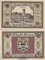 Greiz Notgeld: 471.2 90 PF Notgeldschein The City Greiz Uncirculated 1921 90 Pfennig Greiz - Oesterreich