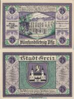 Greiz Notgeld: 471.2 75 PF Notgeldschein The City Greiz Uncirculated 1921 75 Pfennig Greiz - Austria