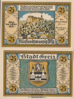 Greiz Notgeld: 471.2 25 PF Notgeldschein The City Greiz Uncirculated 1921 25 Pfennig Greiz - Oostenrijk