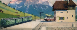 Superrar Bahnhof La Gare Lermoos Österreich Tirol Mit Zug 24.5.1921 Zugspitze - Stazioni Con Treni