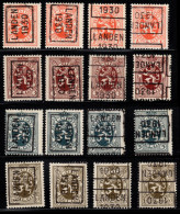 Preo's (276, 278, 279 & 280) "LANDEN 1930" OCVB 5637,5703, 5768 &5833 A+B+C+D - Roulettes 1930-..