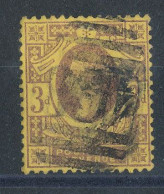 GB  N°96 Victoria 3p Brun/jaune De 1887-1900 - Used Stamps