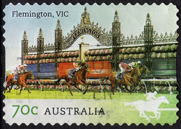 AUSTRALIA 2014 QEII 70c Multicoloured, Australian Racecourses - Flemington VIC Self Adhesive Stamps FU - Gebraucht