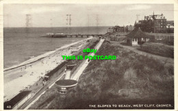 R598951 Cromer. West Cliff. The Slopes To Beach. 1951 - Monde