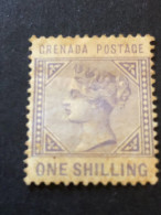 GRENADA  SG 36  1s Violet MH* Toning On Gum CV £160 - Grenade (...-1974)