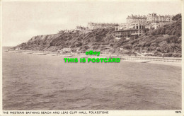 R598988 Folkestone. The Western Bathing Beach And Leas Cliff Hall. E. A. Sweetma - Monde