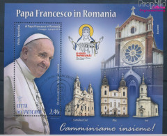 Vatikanstadt Block61 (kompl.Ausg.) Gestempelt 2019 Papst Franziskus In Rumänien (10405914 - Usados