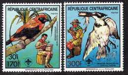 Centrafricaine N° 794 A / B XX Faune Et Scoutisme, Les 2 Valeurs Sans Charnière, TB - Zentralafrik. Republik