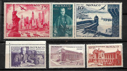 MONACO STAMPS 1947 , Sc.#C16-C20a, MNH - Neufs