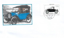 PORTUGAL. FORD MODEL T (1927)   Sur Lettre Portugal. - Autos