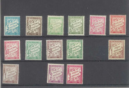 TAXE - Chiffre Taxe - Série 28 à 42 A Sauf 39 Et 41 - 14 Timbres Neufs Dont  5 Avec Trace De Charnière - 1859-1959 Mint/hinged