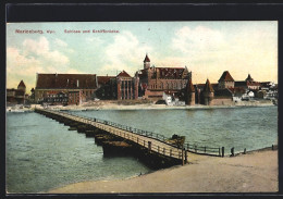 AK Marienburg, Schloss Und Schiffbrücke  - Westpreussen