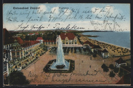 AK Zoppot, Kurhaus Mit Fontaine  - Westpreussen