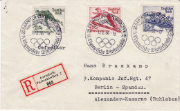 D.Reich, 1935, 600/02, Olympische Winterspiele 1936, Garmisch-Partenkirchen. - Lettres & Documents