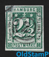 HAMBURG 1864 Mi.# 9 Gestempled Dreiringstempel "2" Lux / Allemagne Alemania Altdeutschland Old Germany States - Hamburg