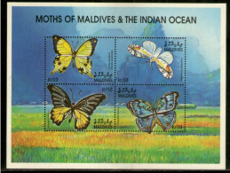 Maldives 2001 Butterflies Moth Insect Sc 2602 Sheetlet MNH # 7772 - Papillons