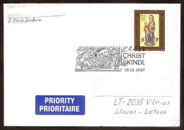 AUSTRIA 1997.12.19●Christkindl ●●Weihnachten●Brief Nach Litauen - Lettres & Documents