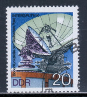 East Germany / DDR 1976 Mi# 2122 Used - Intersputnik / Post Office Radar Station / Space - Europe
