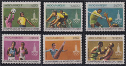 F-EX50250 MOZAMBIQUE MNH 1980 OLYMPIC GAMES MOSCOW CYCLING BOXING ATHLETISM BASKET.  - Verano 1980: Moscu