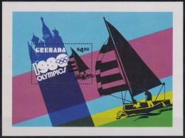 F-EX50244 GRENADA MNH 1980 OLYMPIC GAMES MOSCOW SAILING BOAT SHIP.  - Verano 1980: Moscu