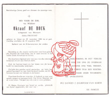 DP Oktaaf De Bock ° Mater Oudenaarde 1884 4 1955 X Odila Provost - Imágenes Religiosas