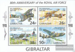 Gibraltar Block33 (complete Issue) Unmounted Mint / Never Hinged 1998 RAF - Gibilterra